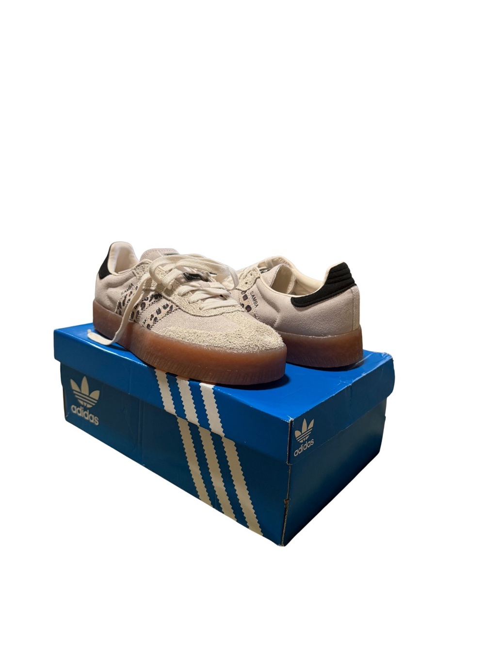 adidas samba women shoes cheetah print stripes - Picture 2 of 4
